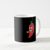 Mug Emoji Funny Chilli Pepper Hot Sauce Lover (Devant droit)