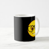 Mug Emoji Nerd Gles Yellow Smile Face (Devant droit)