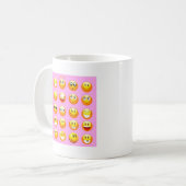 Mug émoji rose pastel (Devant gauche)