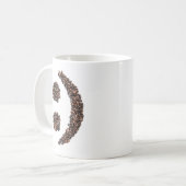Mug Emoji Smiling Coffee Bean Texter Visage (Devant gauche)