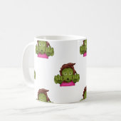 Mug emoji zombie femme (Devant gauche)