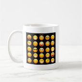 Mug emojis noir (Gauche)