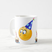 Mug émoticône anniversaire (Devant gauche)