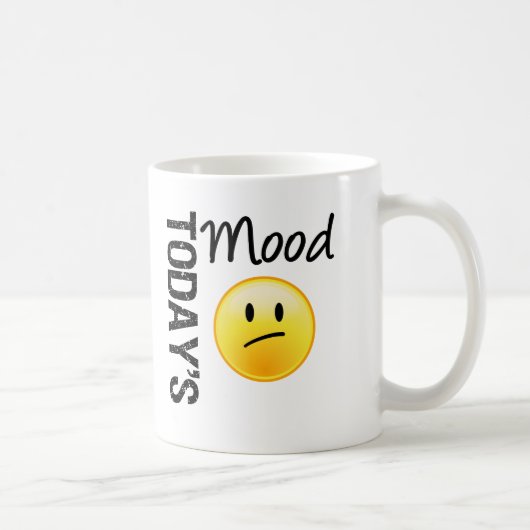 Mug Émoticône d'aujourd'hui d'humeur déçue (Droite)