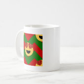 Mug émoticône de coeur de noël (Devant gauche)