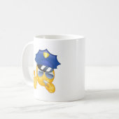 Mug émoticône de police (Devant gauche)