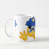 Mug émoticône de police (Gauche)