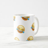 Mug Émoticône drôle qui rit et pleure Graphique (Devant droit)