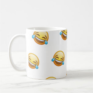 Mug Émoticône drôle qui rit et pleure Graphique