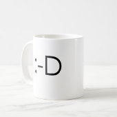 Mug Émoticône - grimace (Devant gauche)