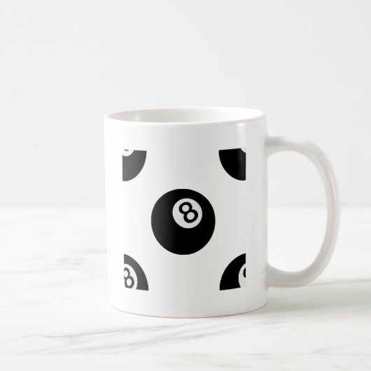 Mug émoticône huit balles (Droite)