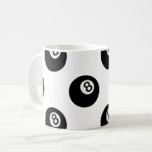 Mug émoticône huit balles (Devant gauche)