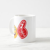 Mug émoticône sportif (Devant gauche)