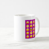 Mug émoticône violette (Devant droit)