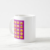 Mug émoticône violette (Devant gauche)