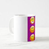 Mug émoticône violette (Devant gauche)