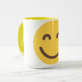 Mug Émoticône Visage Sourire (Devant gauche)