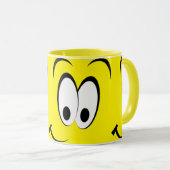 Mug émoticône visage sourire (Devant droit)