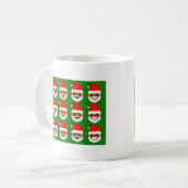 Mug émoticônes de père Noël (Devant gauche)