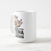 Mug Emotional Support Hyena Funny Mental Health Meme (Devant gauche)