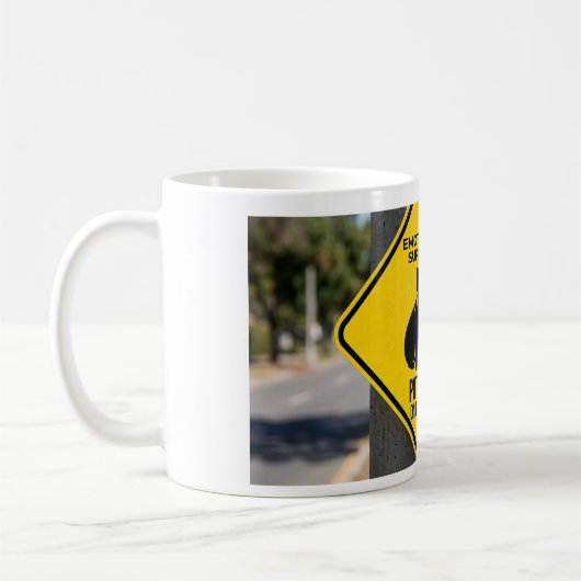 Mug Emotional Support Potato French Bulldog Funny Caut (Gauche)