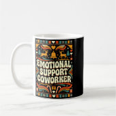Mug Emotional Suprt Coworker Funny Ugly Christmas Swea (Gauche)