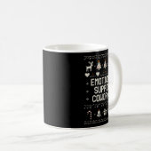 Mug Emotional-suprt Coworker Funny Ugly Christmas Swea (Devant droit)
