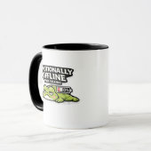 Mug Emotionally Offline After Talking Frog Design (Devant gauche)