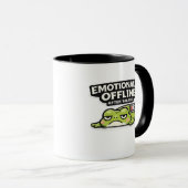 Mug Emotionally Offline After Talking Frog Design (Devant droit)