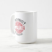 Mug Emotionally Unavailable But Hilarious Stamp (Devant gauche)