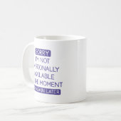 Mug Émotionnellement disponible (Devant gauche)