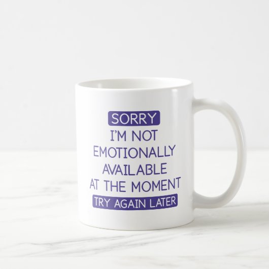 Mug Émotionnellement disponible (Droite)