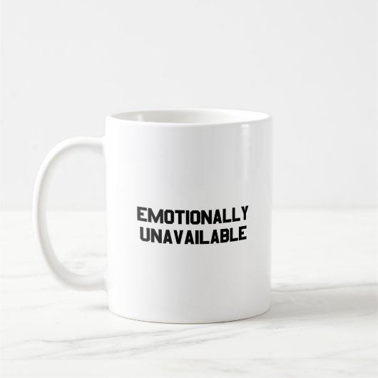 MUG ÉMOTIONNELLEMENT INDISPONIBLE (Gauche)
