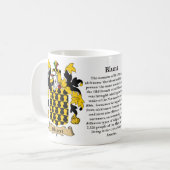 Mug Émoussez, l'origine, la signification et la crête (Devant gauche)