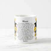 Mug Émoussez, l'origine, la signification et la crête (Centre)