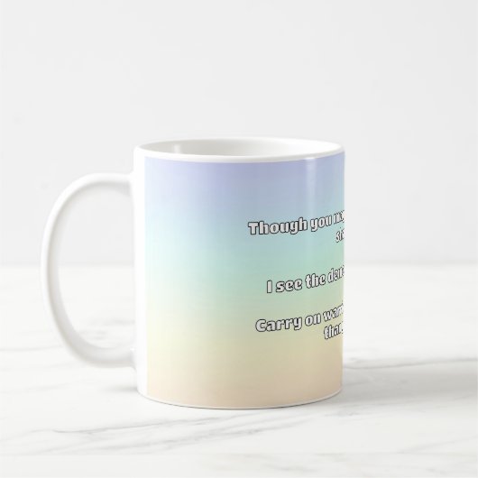 Mug Empath Warrior Citation positive Encouragement (Gauche)
