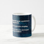 Mug Empath Warrior Citation positive Encouragement (Devant droit)