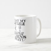 Mug Empêche les Aliens d'Ukulele (Devant droit)