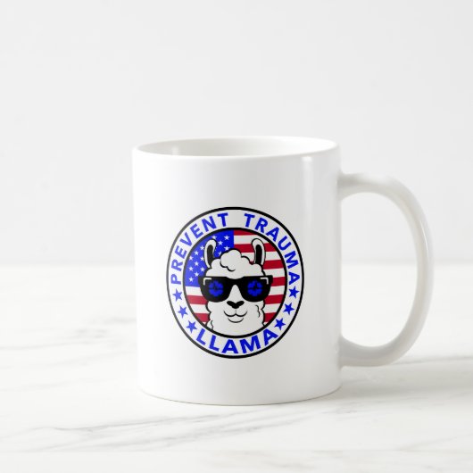 Mug Empêcher le traumatisme Llama Classic Mug, 11 oz (Droite)
