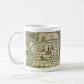 Mug Empire aztèque de Montezuma, carte antique du mond (Gauche)