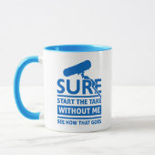 Mug Emplacement amusant Citation de l'enregistrement s (Gauche)