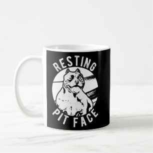 Mug Emplacement Pittie Pitbull de la face de l'animal 