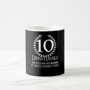 Mug Employé 10 ans Entreprise Anniversaire Entreprise