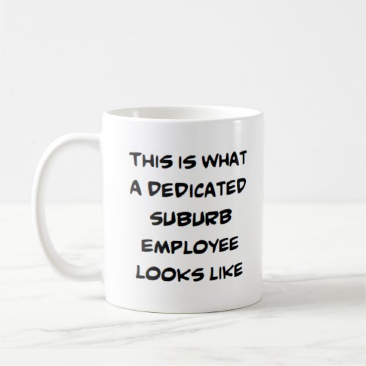 Mug employé de banlieue, dédié (Gauche)
