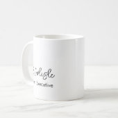Mug Employé de bureau minimaliste moderne (Devant gauche)