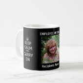 Mug Employé de la conception de récompense d'année du (Devant gauche)