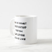 Mug employé de la paroisse, dévoué (Devant gauche)