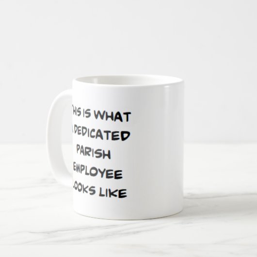 Mug employé de la paroisse, dévoué (Devant gauche)