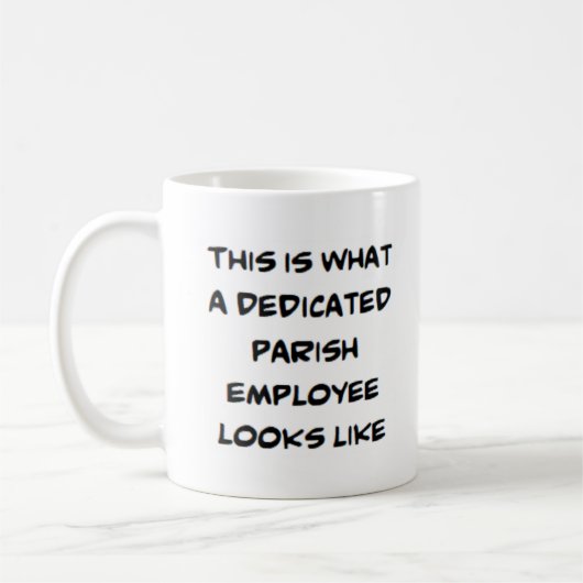 Mug employé de la paroisse, dévoué (Gauche)