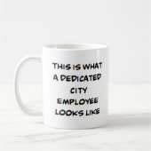 Mug employé de la ville, dévoué (Gauche)